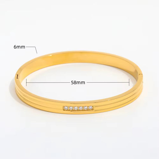 Seren Bangle | 18K Gold Plated