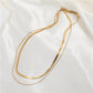 Double Snake Chain | 18K Gold Plated
